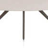 XOOON Saluti, EETKAMERTAFEL ELLIPS 210 X 105 CM. - 4-POOTJES - STEELBROWN - Light sand^ Eettafels