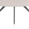 XOOON Saluti, EETKAMERTAFEL ELLIPS 210 X 105 CM. - 4-POOTJES - GRAPHIET - Light sand^ Eettafels