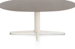 XOOON Saluti, EETKAMERTAFEL ELLIPS 180 X 105 CM. - CENTRALE POOT - CRÈME - Lava^ Eettafels