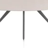 XOOON Saluti, EETKAMERTAFEL ELLIPS 180 X 105 CM. - 4-POOTJES - GRAPHIET - Light sand^ Eettafels