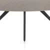 XOOON Saluti, EETKAMERTAFEL ELLIPS 210 X 105 CM. - 4-POOTJES - ROUGH OFF BLACK - Lava^ Eettafels