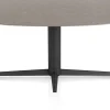 XOOON Saluti, EETKAMERTAFEL ELLIPS 180 X 105 CM. - CENTRALE POOT - ROUGH OFF BLACK - Lava^ Eettafels