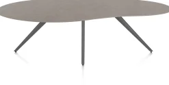 XOOON Saluti, EETKAMERTAFEL ORGANISCH 240 X 120 CM. - 4-POOTJES - GRAPHIET - Lava^ Eettafels