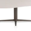 XOOON Saluti, EETKAMERTAFEL ORGANISCH 240 X 120 CM. - CENTRALE POOT - STEELBROWN - Light sand^ Eettafels