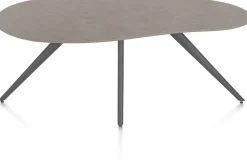 XOOON Saluti, EETKAMERTAFEL ORGANISCH 180 X 120 CM. - 4-POOTJES - GRAPHIET - Lava^ Eettafels