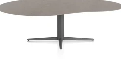XOOON Saluti, EETKAMERTAFEL ORGANISCH 240 X 120 CM. - CENTRALE POOT - GRAPHIET - Lava^ Eettafels