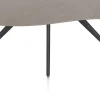 XOOON Saluti, EETKAMERTAFEL ORGANISCH 180 X 120 CM. - 4-POOTJES - ROUGH OFF BLACK - Lava^ Eettafels