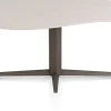 XOOON Saluti, EETKAMERTAFEL ORGANISCH 180 X 120 CM. - CENTRALE POOT - STEELBROWN - Light sand^ Eettafels