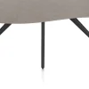 XOOON Saluti, EETKAMERTAFEL ORGANISCH 210 X 120 CM. - 4-POOTJES - ROUGH OFF BLACK - Lava^ Eettafels