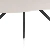 XOOON Saluti, EETKAMERTAFEL ORGANISCH 210 X 120 CM. - 4-POOTJES - ROUGH OFF BLACK - Light sand^ Eettafels