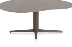 XOOON Saluti, EETKAMERTAFEL ORGANISCH 180 X 120 CM. - CENTRALE POOT - STEELBROWN - Lava^ Eettafels