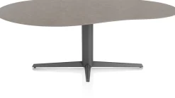 XOOON Saluti, EETKAMERTAFEL ORGANISCH 210 X 120 CM. - CENTRALE POOT - GRAPHIET - Lava^ Eettafels