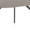 XOOON Saluti, EETKAMERTAFEL ORGANISCH 240 X 120 CM. - 4-POOTJES - ROUGH OFF BLACK - Lava^ Eettafels