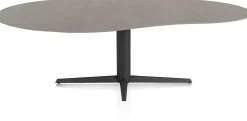XOOON Saluti, EETKAMERTAFEL ORGANISCH 240 X 120 CM. - CENTRALE POOT - ROUGH OFF BL - Lava^ Eettafels