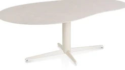 XOOON Saluti, EETKAMERTAFEL ORGANISCH 210 X 120 CM. - CENTRALE POOT - CRÈME - Light sand^ Eettafels