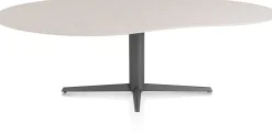 XOOON Saluti, EETKAMERTAFEL ORGANISCH 240 X 120 CM. - CENTRALE POOT - GRAPHIET - Light sand^ Eettafels