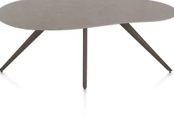 XOOON Saluti, EETKAMERTAFEL ORGANISCH 180 X 120 CM. - 4-POOTJES - STEELBROWN - Lava^ Eettafels