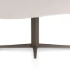 XOOON Saluti, EETKAMERTAFEL ORGANISCH 210 X 120 CM. - CENTRALE POOT - STEELBROWN - Light sand^ Eettafels