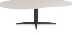 XOOON Saluti, EETKAMERTAFEL ORGANISCH 240 X 120 CM. - CENTRALE POOT - ROUGH OFF BL - Light sand^ Eettafels