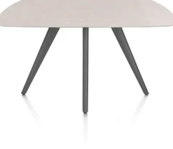 XOOON Saluti, EETKAMERTAFEL OVAAL 150 X 105 CM. - 4-POOTJES - GRAPHIET - Light sand^ Eettafels