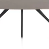 XOOON Saluti, EETKAMERTAFEL OVAAL 180 X 105 CM. - 4-POOTJES - ROUGH OFF BLACK - Lava^ Eettafels