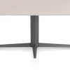 XOOON Saluti, EETKAMERTAFEL OVAAL 180 X 105 CM. - CENTRALE POOT - GRAPHIET - Light sand^ Eettafels