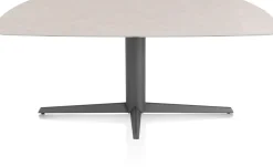 XOOON Saluti, EETKAMERTAFEL OVAAL 180 X 105 CM. - CENTRALE POOT - GRAPHIET - Light sand^ Eettafels