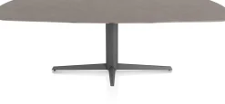 XOOON Saluti, EETKAMERTAFEL OVAAL 240 X 110 CM. - CENTRALE POOT - GRAPHIET - Lava^ Eettafels