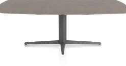 XOOON Saluti, EETKAMERTAFEL OVAAL 210 X 105 CM. - CENTRALE POOT - GRAPHIET - Lava^ Eettafels