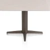 XOOON Saluti, EETKAMERTAFEL OVAAL 150 X 105 CM. - CENTRALE POOT - STEELBROWN - Light sand^ Eettafels