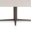 XOOON Saluti, EETKAMERTAFEL OVAAL 180 X 105 CM. - CENTRALE POOT - STEELBROWN - Light sand^ Eettafels