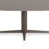 XOOON Saluti, EETKAMERTAFEL OVAAL 240 X 110 CM. - CENTRALE POOT - STEELBROWN - Lava^ Eettafels