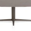 XOOON Saluti, EETKAMERTAFEL OVAAL 180 X 105 CM. - CENTRALE POOT - STEELBROWN - Lava^ Eettafels
