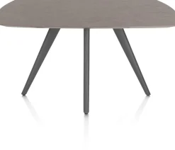 XOOON Saluti, EETKAMERTAFEL OVAAL 150 X 105 CM. - 4-POOTJES - GRAPHIET - Lava^ Eettafels