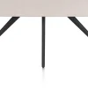 XOOON Saluti, EETKAMERTAFEL OVAAL 210 X 105 CM. - 4-POOTJES - ROUGH OFF BLACK - Light sand^ Eettafels