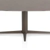 XOOON Saluti, EETKAMERTAFEL OVAAL 210 X 105 CM. - CENTRALE POOT - STEELBROWN - Lava^ Eettafels