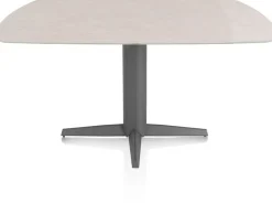 XOOON Saluti, EETKAMERTAFEL OVAAL 150 X 105 CM. - CENTRALE POOT - GRAPHIET - Light sand^ Eettafels