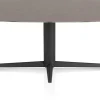 XOOON Saluti, EETKAMERTAFEL OVAAL 210 X 105 CM. - CENTRALE POOT - ROUGH OFF BLACK - Lava^ Eettafels