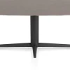 XOOON Saluti, EETKAMERTAFEL OVAAL 240 X 110 CM. - CENTRALE POOT - ROUGH OFF BLACK - Lava^ Eettafels