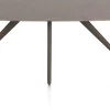 XOOON Saluti, EETKAMERTAFEL OVAAL 180 X 105 CM. - 4-POOTJES - STEELBROWN - Lava^ Eettafels