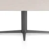 XOOON Saluti, EETKAMERTAFEL OVAAL 210 X 105 CM. - CENTRALE POOT - GRAPHIET - Light sand^ Eettafels