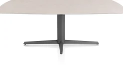 XOOON Saluti, EETKAMERTAFEL OVAAL 210 X 105 CM. - CENTRALE POOT - GRAPHIET - Light sand^ Eettafels