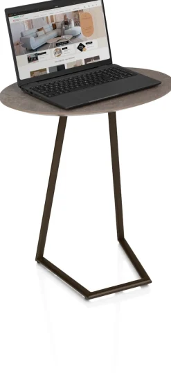 XOOON Salutina, laptop tafeltje - steelbrown^ Bijzettafels