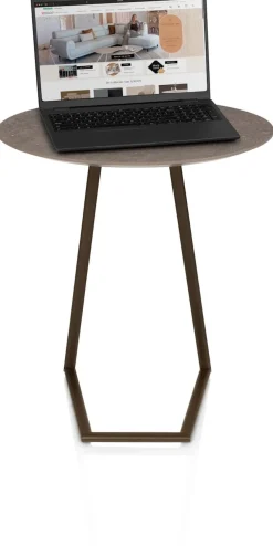 XOOON Salutina, laptop tafeltje - steelbrown^ Bijzettafels