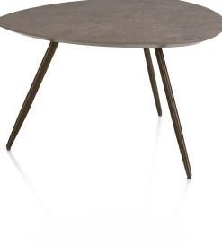 XOOON Salutina, salontafel 68 x 68 cm - 3 pootjes - steelbrown^ Salontafels