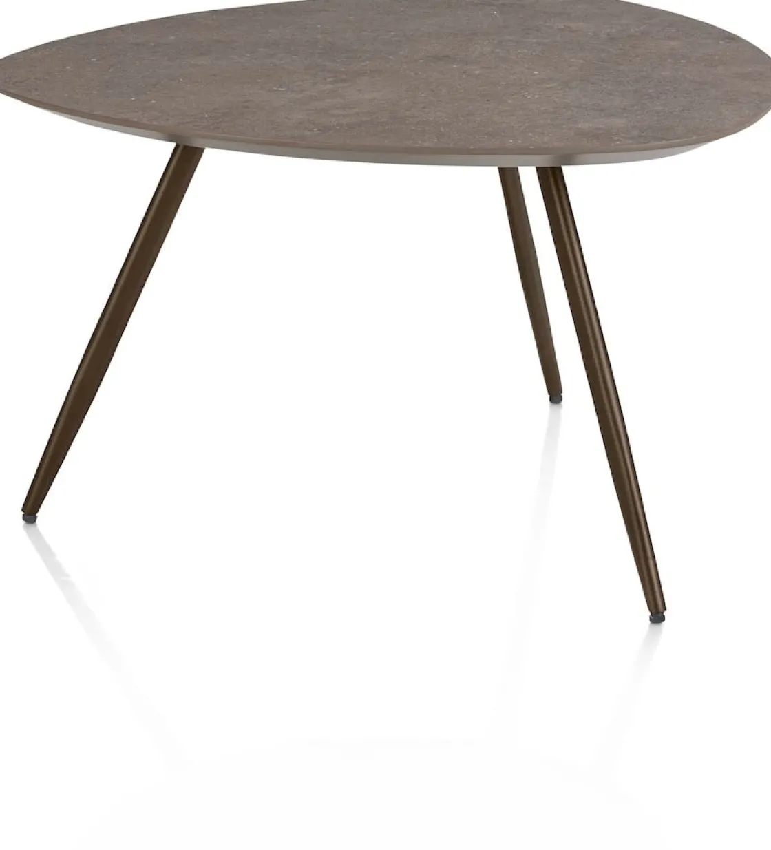 XOOON Salutina, salontafel 68 x 68 cm - 3 pootjes - steelbrown^ Salontafels