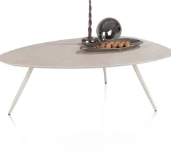 XOOON Salutina, salontafel 110 x 80 cm - 3 pootjes - crème^ Salontafels