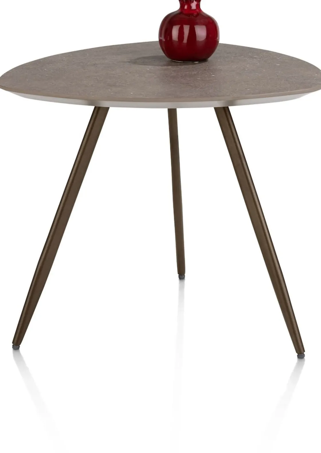 XOOON Salutina, salontafel 53 x 53 cm - 3 pootjes - steelbrown^ Salontafels