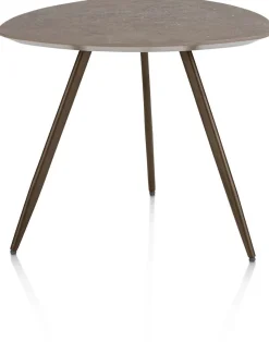 XOOON Salutina, salontafel 53 x 53 cm - 3 pootjes - steelbrown^ Salontafels