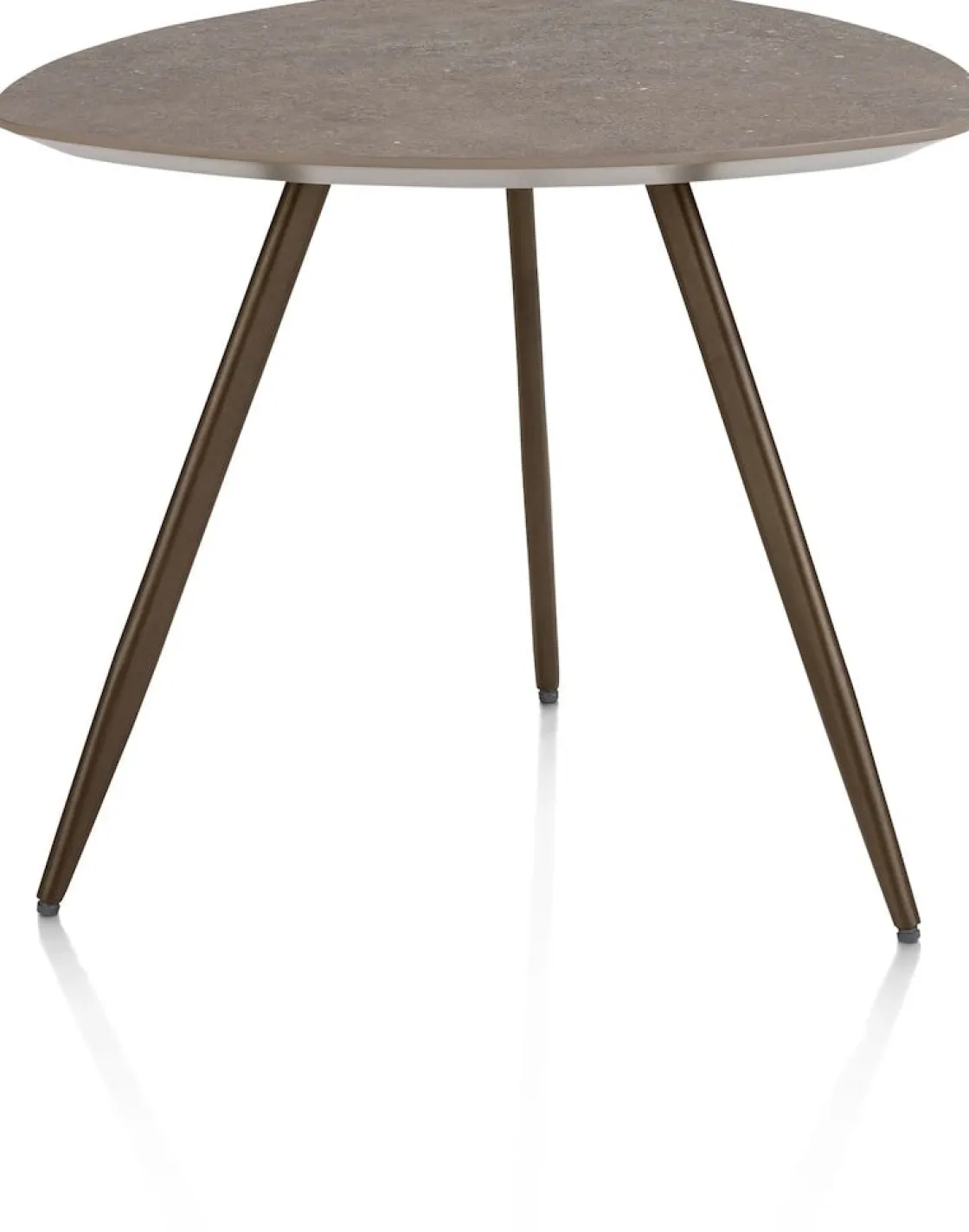 XOOON Salutina, salontafel 53 x 53 cm - 3 pootjes - steelbrown^ Salontafels